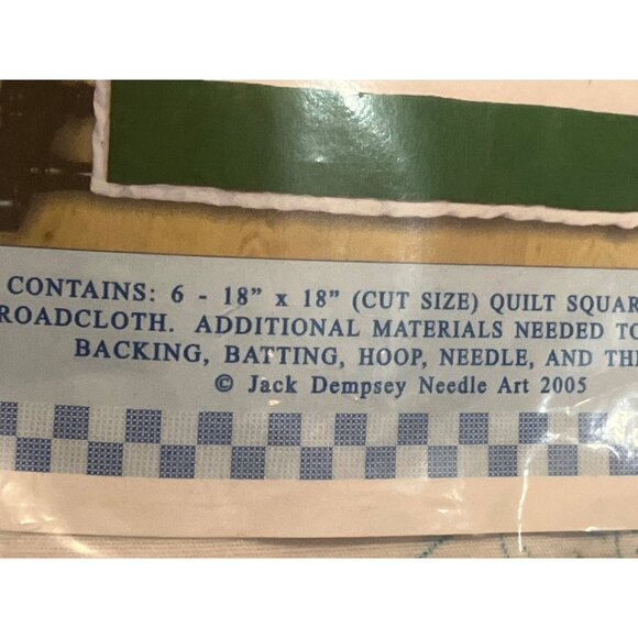 Quilt Squares Bear Family Embroidery Pattern Jack Dempsey Needle Art Craft Kit - Picture 4 of 13